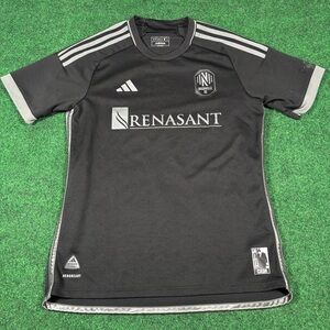 Adidas Men’s Nashville Man In Black Johnny Cash Soccer Jersey Medium